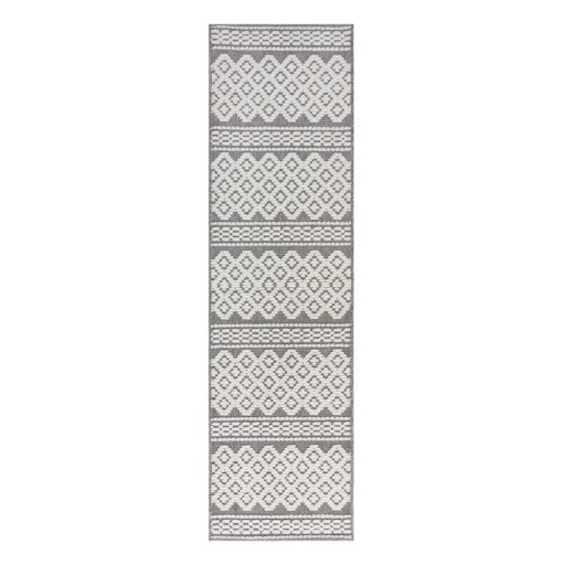 Covor tip traversă gri lavabil din janilie 60x240 cm Jhansi – Flair Rugs