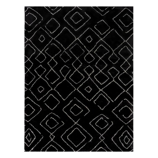 Covor negru lavabil 160x230 cm Imran – Flair Rugs