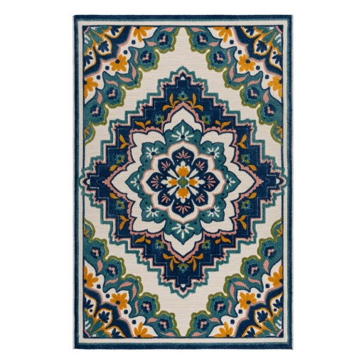 Covor de exterior albastru 160x230 cm Beach Floral – Flair Rugs