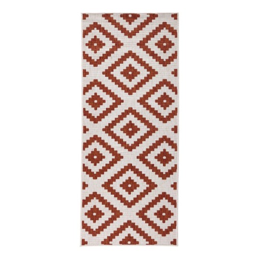 Covor adecvat pentru exterior NORTHRUGS Malta, 80 x 250 cm, maro - crem