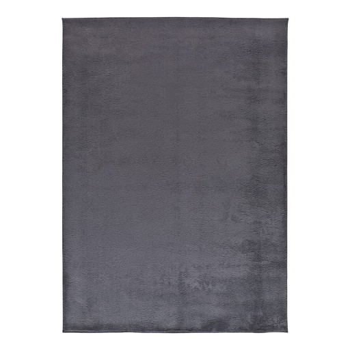 Covor gri închis din microfibră 160x220 cm Coraline Liso – Universal