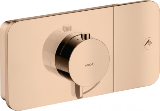 Baterie dus incastrata termostatata culoare red gold lucios Hansgrohe Axor One