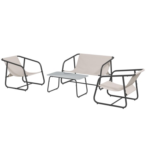 Outsunny Set de Mobilier de Gradina, Set de Conversatie Sofa | Aosom Romania