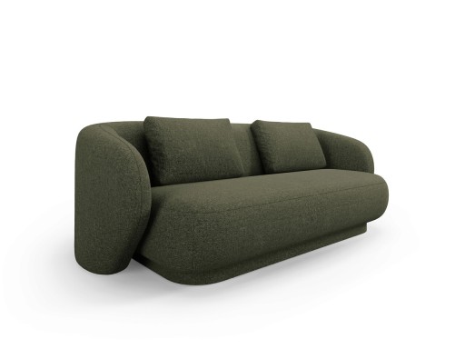 Canapea 2 locuri, Camden, Cosmopolitan Design, 169x102x72 cm, tesatura chenille, verde