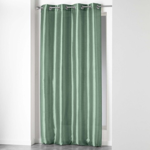 Draperie verde din satin 140x240 cm Shana – douceur d'intérieur