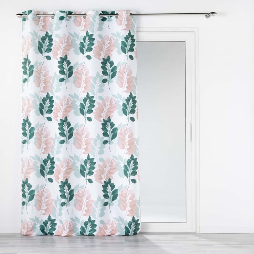 Draperie albă/verde 140x280 cm Belline – douceur d'intérieur