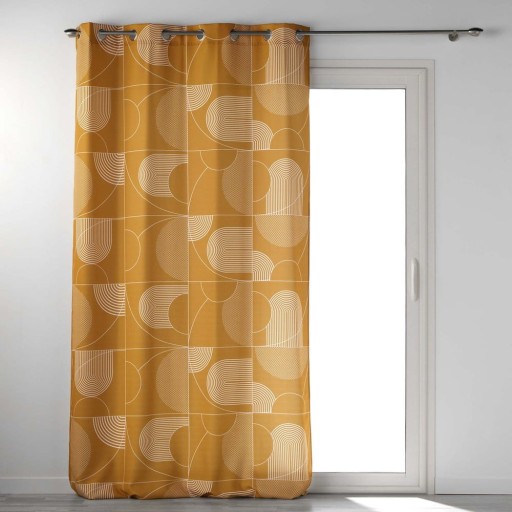 Draperie arămie 140x280 cm Esquisse – douceur d'intérieur