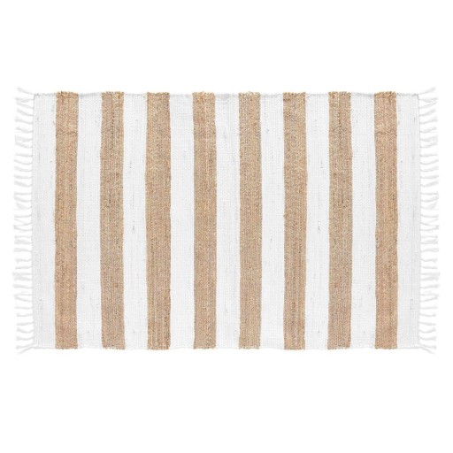 Covor alb-natural 50x80 cm Sagane – douceur d'intérieur