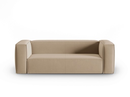 Canapea 3 locuri, Mackay, Cosmopolitan Design, 200x94x73 cm, catifea, bej sand