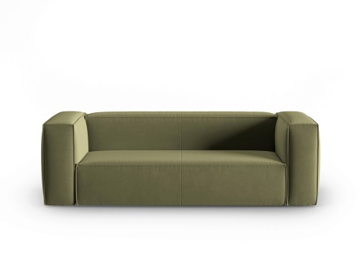 Canapea 3 locuri, Mackay, Cosmopolitan Design, 200x94x73 cm, catifea, verde deschis