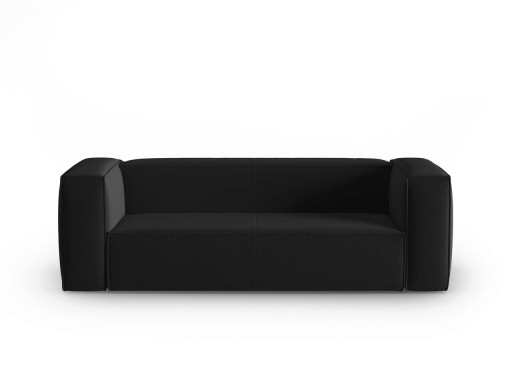 Canapea 3 locuri, Mackay, Cosmopolitan Design, 200x94x73 cm, catifea, negru