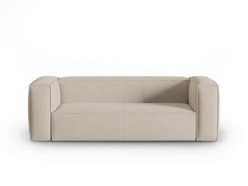 Canapea 3 locuri, Mackay, Cosmopolitan Design, 200x94x73 cm, catifea tricotata, bej