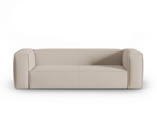 Canapea 4 locuri, Mackay, Cosmopolitan Design, 230x94x73 cm, catifea tricotata, bej