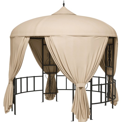 Outsunny Foisor de Gradina Rotund de 3(m), Gazebo Elegant | Aosom Romania