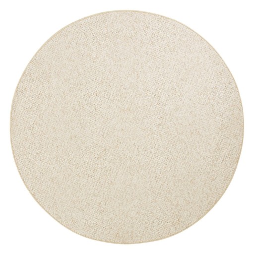 Covor crem rotund ø 200 cm Wolly – BT Carpet