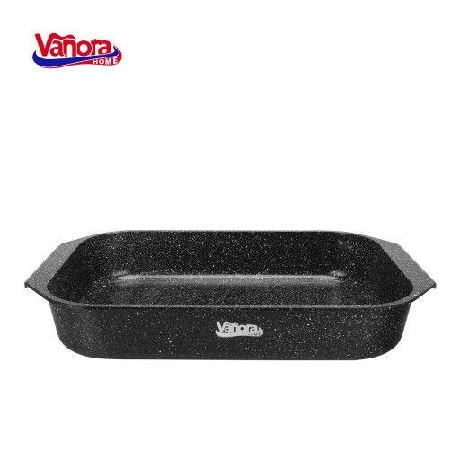 Tava Classic, Vanora, 39.5x26x6.5 cm, aluminiu turnat/ceramica, negru