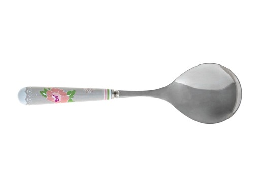 Lingura pentru amestecat, Peonia, Brandani, 23.5 cm, inox/ceramica