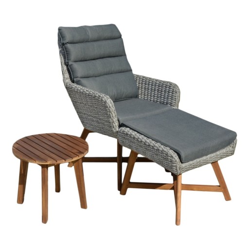 Set mobilier de grădină gri Calvia – Garden Pleasure