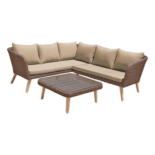 Set mobilier de grădină maro Pamplona – Garden Pleasure