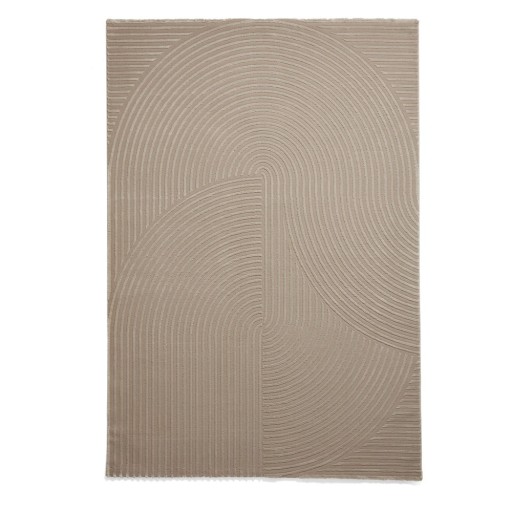 Covor maro deschis lavabil din fibre reciclate 120x170 cm Flores – Think Rugs