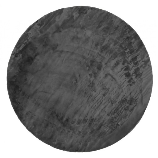 Covor gri antracit lavabil rotund ø 120 cm Pelush Anthracite – Mila Home