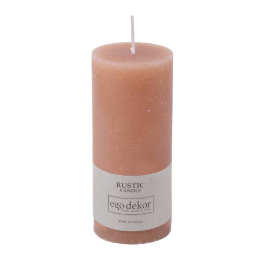 Lumânare Rustic candles by Ego dekor Rust, durată ardere 58 h, roz pudrat