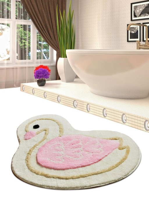 Covoras de baie, Chilai Home, Cob Swan, Acril, Multicolor