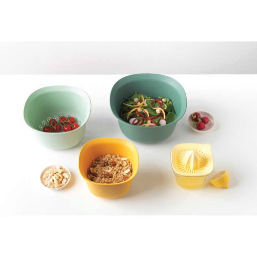 Set boluri mixare si storcator fructe, Fremont, 964FRM1905, Fara BPA, Multicolor