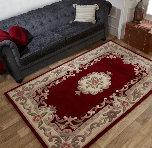 Covor Aubusson Red, Flair Rugs, 150x240 cm, lana, rosu