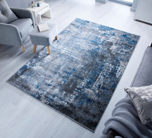 Covor Wonderlust, Flair Rugs, 120x170 cm, polipropilena, albastru/gri