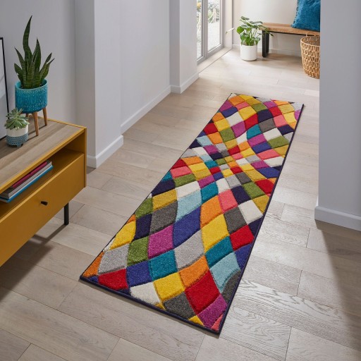 Covor Rhumba Multi, Flair Rugs, 66x300 cm, polipropilena, multicolor