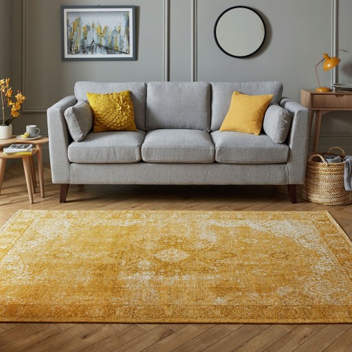 Covor Antique Traditional Ochre, Flair Rugs, 200x290 cm, fibre acrilice, ocru