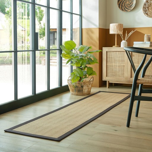 Covor Kira Jute Brown, Flair Rugs, 60x230 cm, iuta/poliester, maro