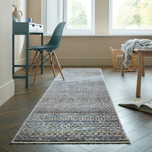 Covor Camino Blue, Flair Rugs, 66x300 cm, polipropilena, albastru