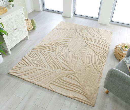 Covor Lino Leaf, Flair Rugs, 120x170 cm, lana, natural