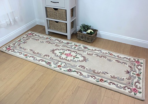 Covor Aubusson Fawn, Flair Rugs, 67x210 cm, lana, maro deschis