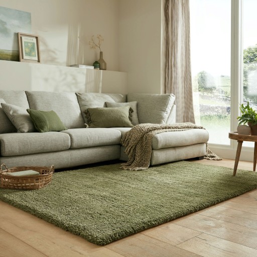 Covor Feather Soft Olive, Flair Rugs, 120x170 cm, polipropilena, olive