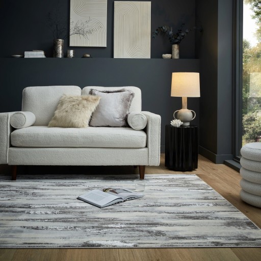 Covor Gleam Silver, Flair Rugs, 120x170 cm, polipropilena/poliester, argintiu