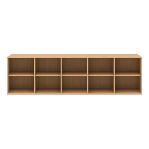 Bibliotecă în culoare naturală cu aspect de lemn de stejar suspendată 220x61 cm Mistral – Hammel Furniture