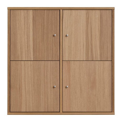 Bibliotecă în culoare naturală cu aspect de lemn de stejar suspendată 70x70 cm Mistral – Hammel Furniture