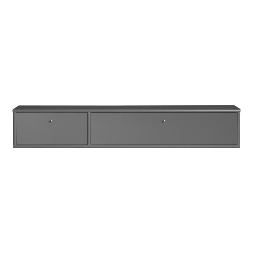 Comodă TV gri antracit 136x22 cm Mistral – Hammel Furniture