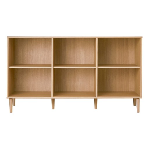 Bibliotecă în culoare naturală cu aspect de lemn de stejar 133x75 cm Mistral – Hammel Furniture