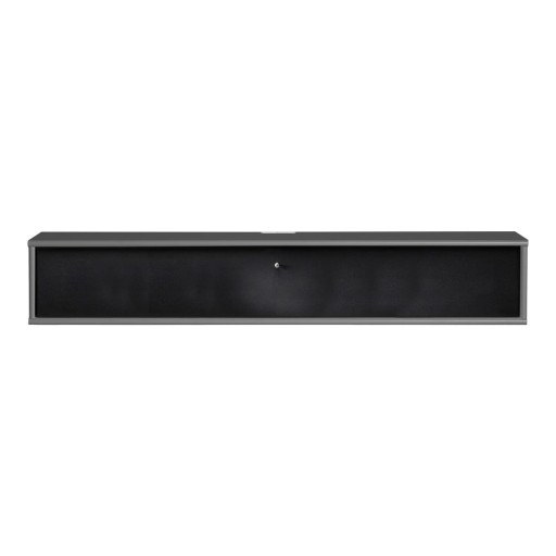 Comodă TV neagră/gri antracit 133x22 cm Mistral – Hammel Furniture