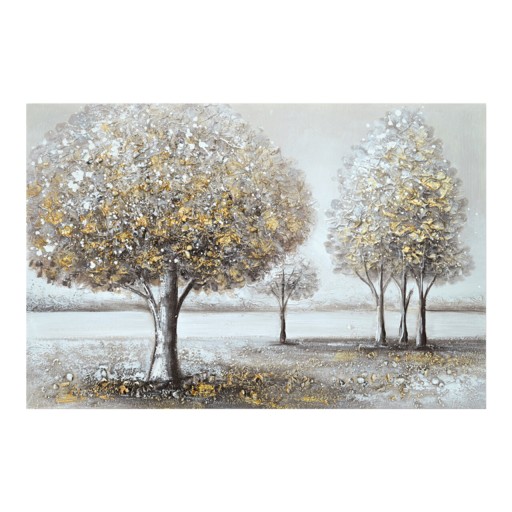 Tablou decorativ Forest, Inart, 90x60 cm, canvas/lemn de brad, multicolor