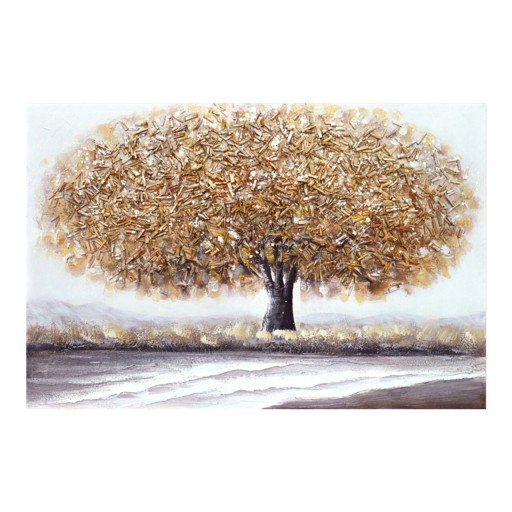 Tablou decorativ Forestree, Inart, 90x60 cm, canvas/lemn de brad, multicolor