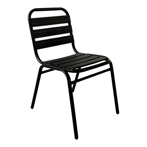 Scaun de gradina Sussie Chair, Pakoworld, 45x62x76 cm, aluminiu/otel, negru