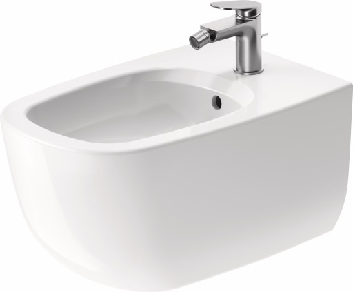 Bideu suspendat Duravit Aurena 57x36.5cm HygieneGlaze Plus alb