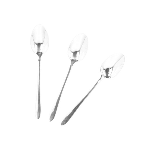 Set 3 lingurite pentru ceai Stilo, Homla, 15 cm, inox tip 430, argintiu