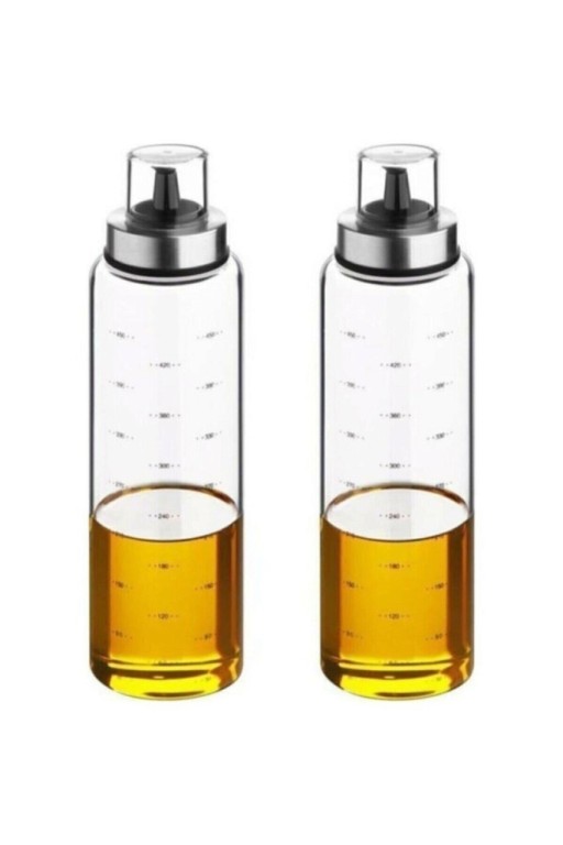 Set sticle dispenser ulei si otet, Planet X, 283PLN1209, Sticla, Transparent