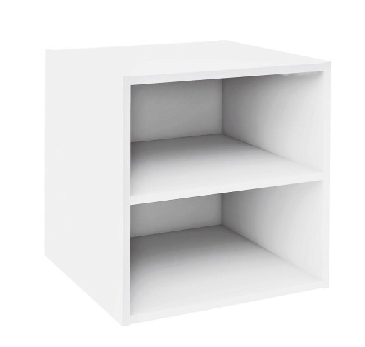 Raft modular Composite Cube W-Shelf, Bizzotto, 35x35x35 cm, PAL/MDF, alb